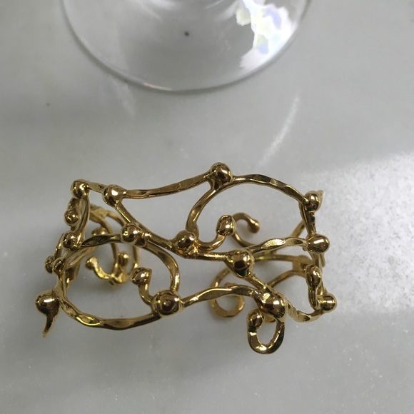 Hand crafted cuff and earrings