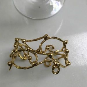 Hand crafted cuff and earrings