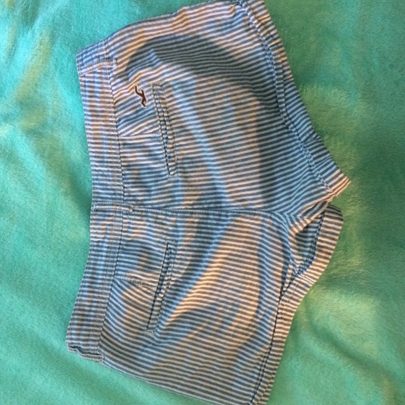 Blue& White Striped Hollister Shorts - Picture 2 of 2