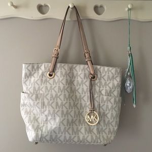 REAL MK white purse