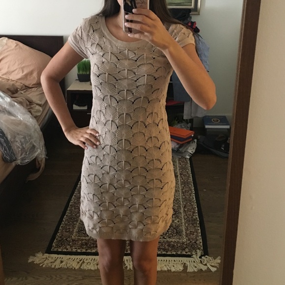 Knit dress camel colored