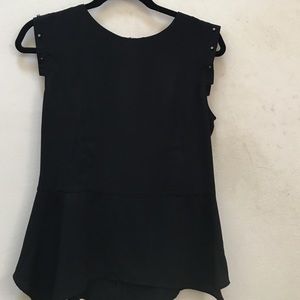 Peplum black top