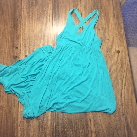 Turquoise maxi dress