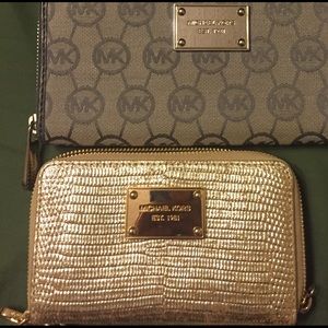 MK gold wallet ONLY