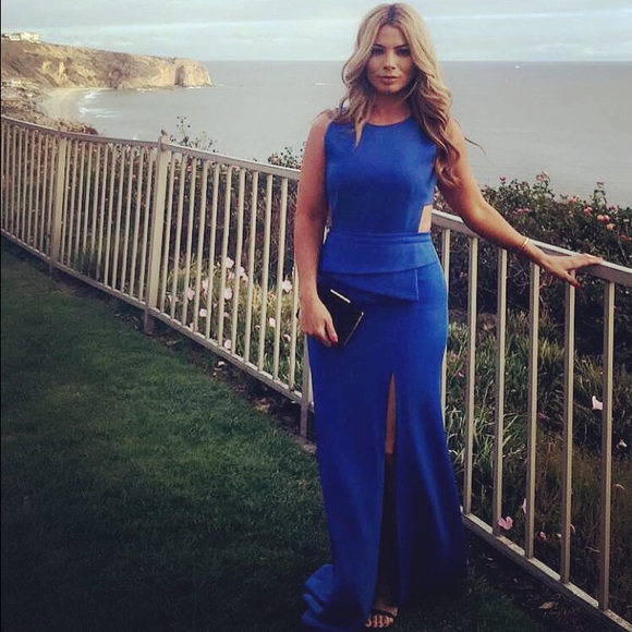 BCBG Blue evening gown
