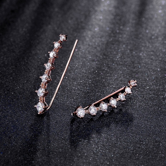 Rhinestone ear climbers - Picture 3 of 4
