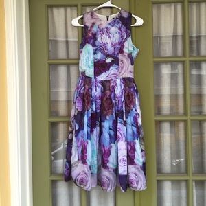 Sleeveless Watercolor Dress