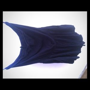 Navy blue strapless romper