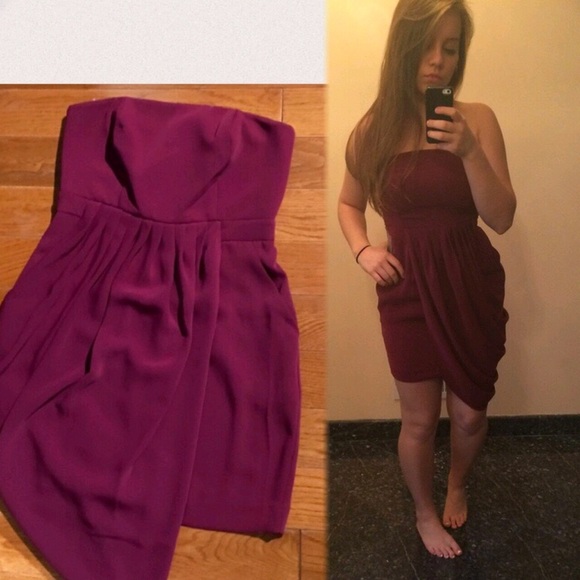 Strapless Raspberry Dress!
