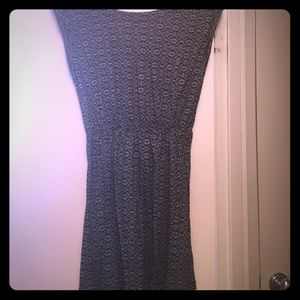 Dress - Black and white printed