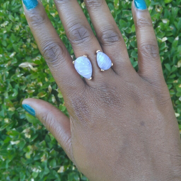 Jewelry - Lavender semi precious stone cuff ring!!