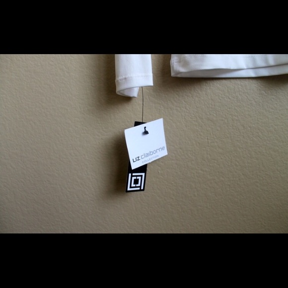 NWT Cream Beaded Blouse - Picture 3 of 4