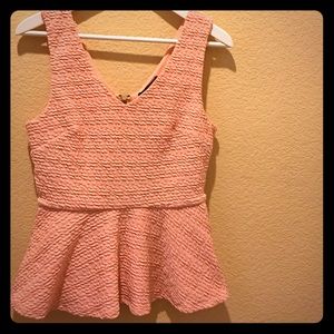 Forever 21 pink peplum tank