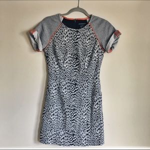 French Connection Cheetah Print Jersey Dress