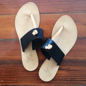 Joie Nice Sandals Black and Tan