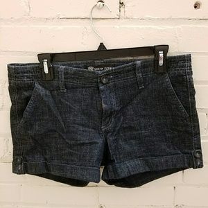 Sneak Peek dark wash jean shorts
