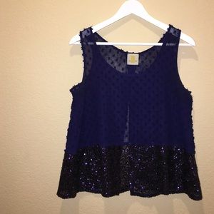 Navy blue tank top