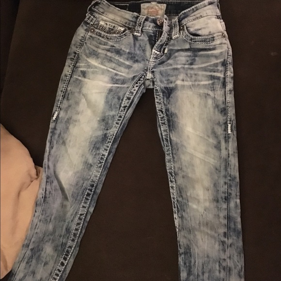 Acid Wash Big Star Skinny Jeans - Picture 2 of 2
