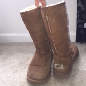 Tall chestnut Uggs