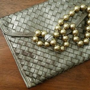 Vintage Metallic Clutch