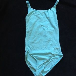 Light blue wear moi leotard