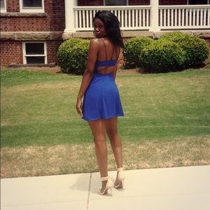 Blue Swing Out Dress