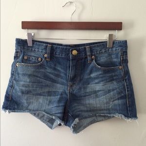 J. Crew Distressed Denim Shorts