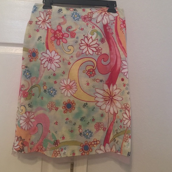Susan Bristol floral skirt