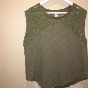 Army green tee