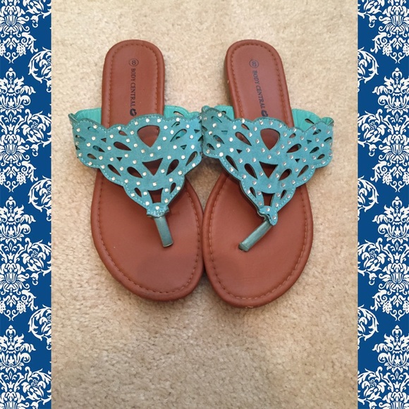Blue sandals