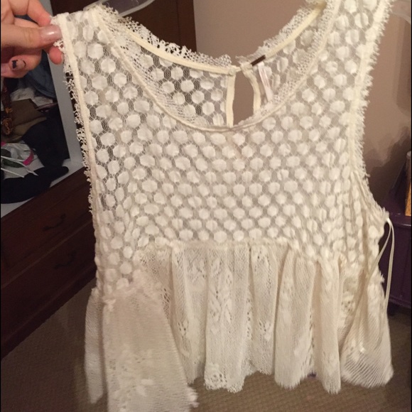 Free people lacy see through tank!