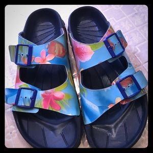 Blue Summer Birkenstock Sandals