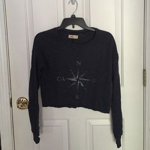 Cropped long sleeve shirt