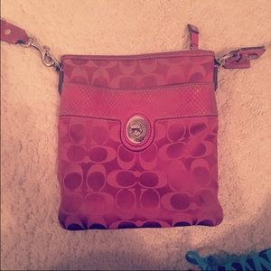 Authentic coach cross body purse