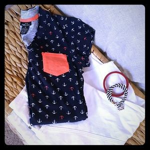 Anchor print shirt