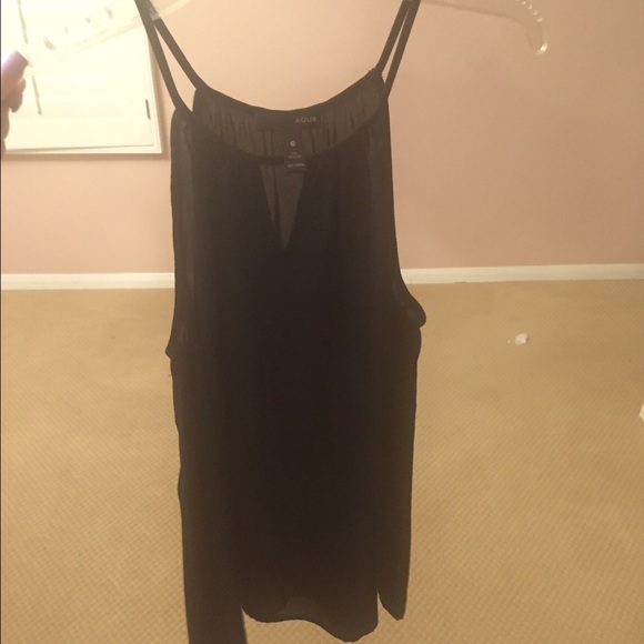 Aqua black going out shirt