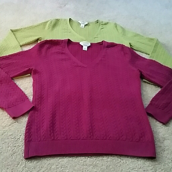 2 Talbots V-neck Sweater Bundle!!