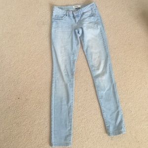 Garage skinny light wash jeans