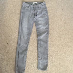 Garage gray skinny jeans