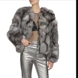 Fur jacket Alice+Olivia