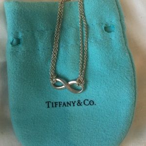 Tiffany double chain infinity necklace