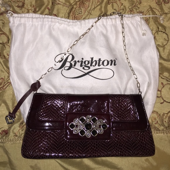 Brighton burgundy/ brown bag