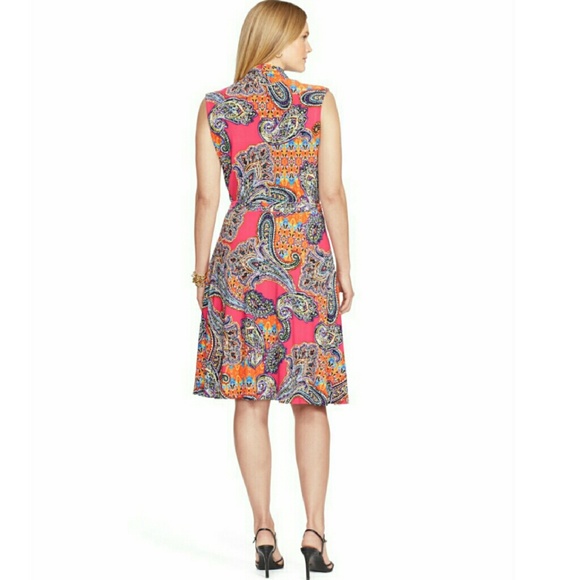 Ralph Lauren Plus Size Sleeveless Paisley-P - Picture 2 of 2