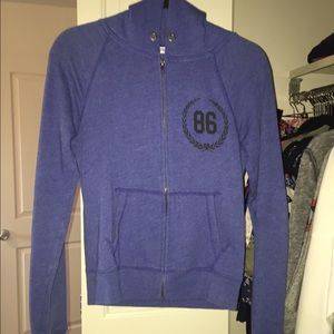Blue Victoria's Secret PINK zip up hoodie