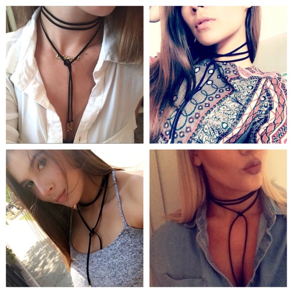 Boho Suede necklace - Picture 3 of 3