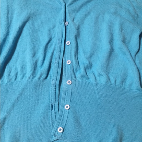 Turquoise blue Lane Bryant Cardigan - Picture 2 of 4
