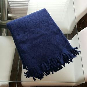 Soft Navy Blue Throw