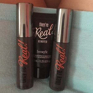 They're real remover and 2 they're real mascara