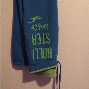 Green and blue hollister sweatpants✨✨