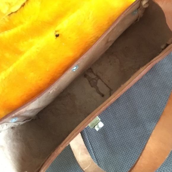 SOLD----Tool carved leather saddle over purse - Picture 3 of 4